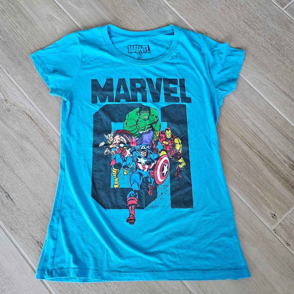 Marvel Blue Graphic T-Shirt, Sz XL
